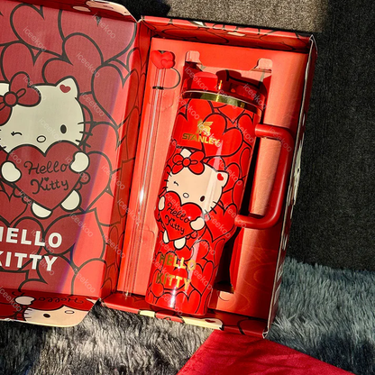 40oz Red Kitty Tumbler